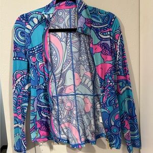 Colorful Patterned Jacket Lily Pulitzer Size Small